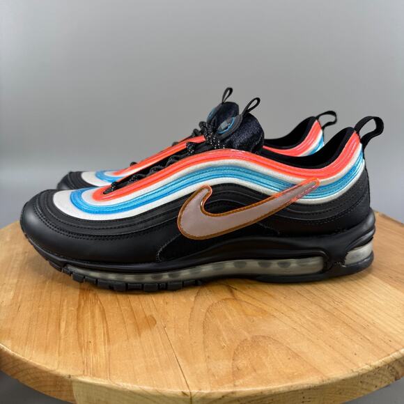 Nike Air Max 97 On Air: Neon Seoul Mens Size 11.5 Shoes Sneakers Reflective 2019 - Picture 3 of 9